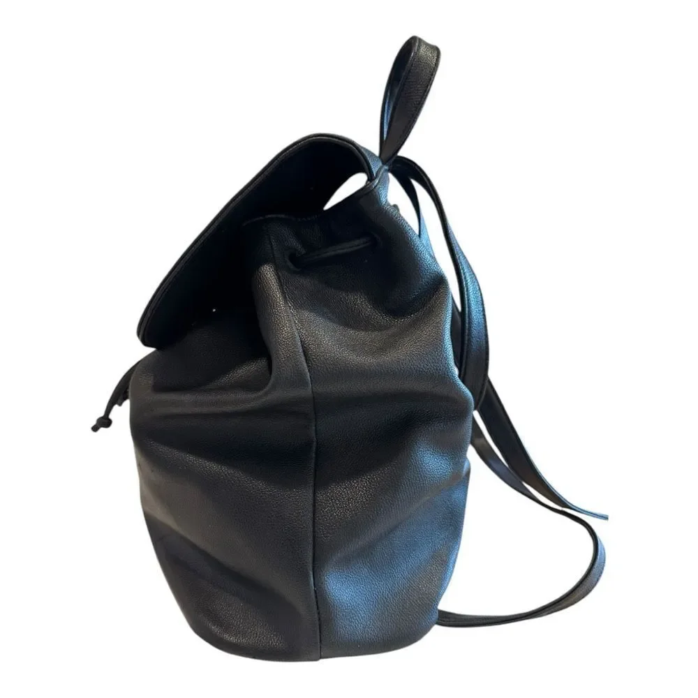 VICTORIA’S SECRET Limited Edition Logo Backpack Purse Bag Black Faux Leather